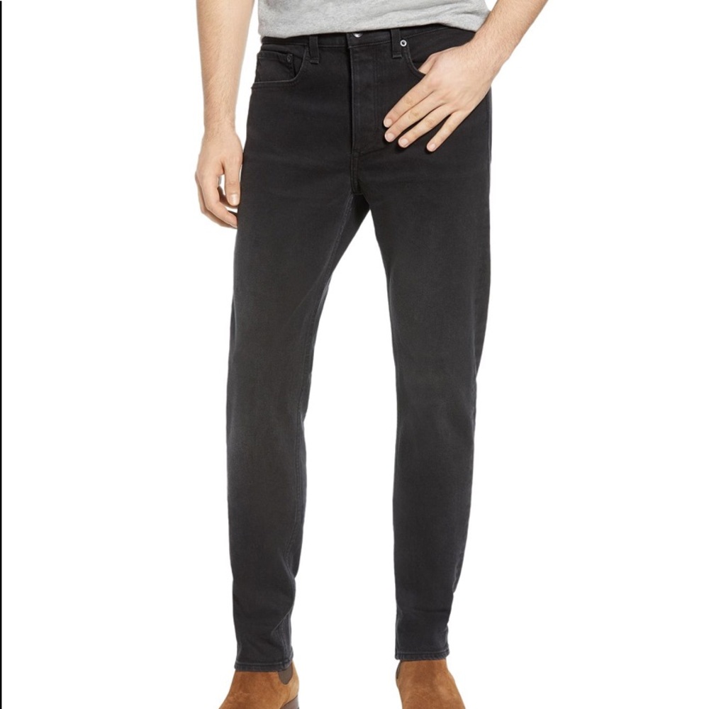 Rag and Bone Fit 2 Slim Black Jeans